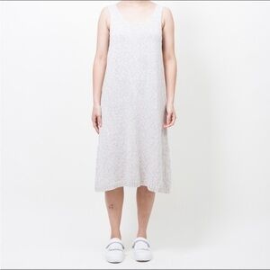 Ali Golden Dress Melange Cotton Knit Midi Tank in Grey